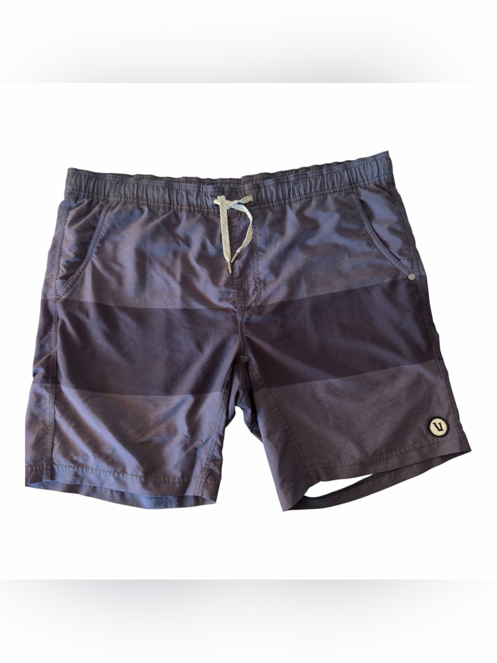 Vuori Men's Kore Workout Striped Drawstring Waistband Size Large